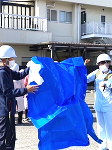 くまちゃん病児保育室合同防災総合訓練行いました