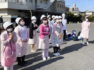 くまちゃん病児保育室合同防災総合訓練行いました