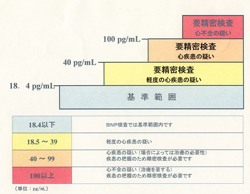 心不全の病態把握の目安